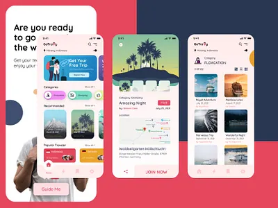 Travel App Design Concept app design application desain aplikasi mobile app mobile app design mobile concept mobile ui