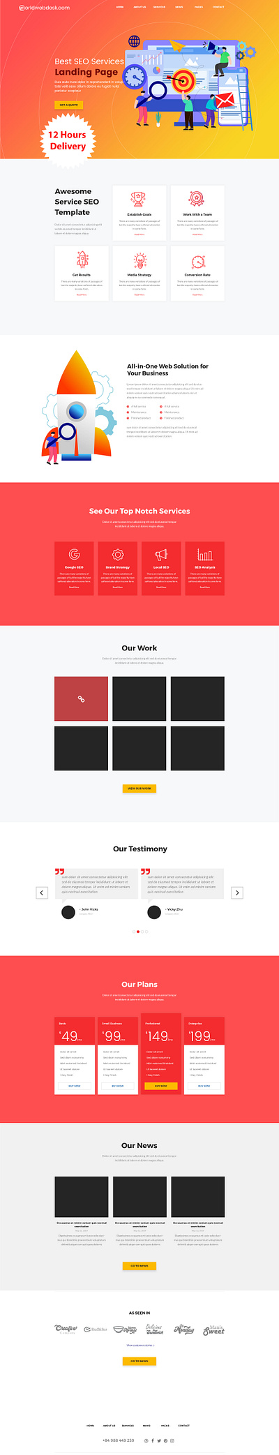 I will develop creative, flexible, and modern wp landing page branding design landing page design web website website design wordpress design wordpress theme