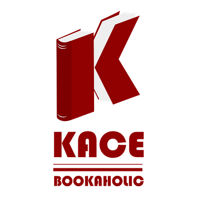 Kace Bookaholic logo 2d illustration angel gucio design easy illustration illustration logo