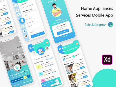 Home Appliances Service Mobile App UI Kit