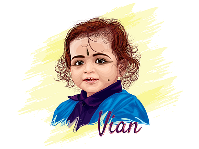 Vian | Birthday Portrait adobe illustrator birthday caricature digital art digital drawing digital portrait digitalart illustrator drawing vectorart vimaldesigner