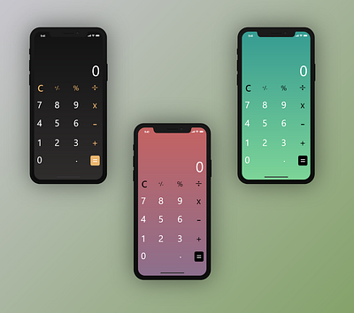 Ios calculator @dailyui contest design ui