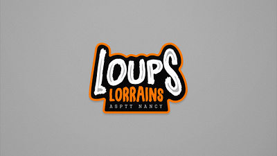 Loups Lorrains - Floorball - Secondary logo floorball logo sports branding sports logo team logo wordmark