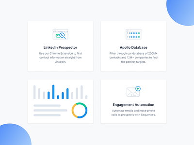 Icons & Illustrations analytics analytics dashboard analyticschart apollo automation crm database engagement hubspot icon icon design iconography illustration linkedin outreach piechart prospecting saas salesforce ui