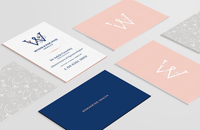 Womankind Health Brand Identity branding design identity letterpress logo monogram print typography