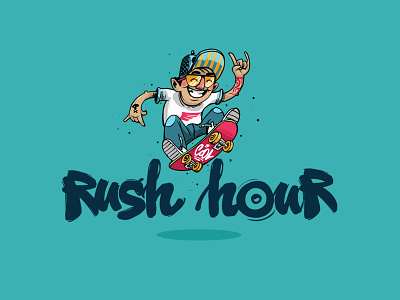 Rush Hour bulgarian character design erase freedom fresh georgi dimitrov graffiti art happy illustration art illustration digital jump jumping game character love ramps rush hour rush trampoline park skate skate park skateboards sofia