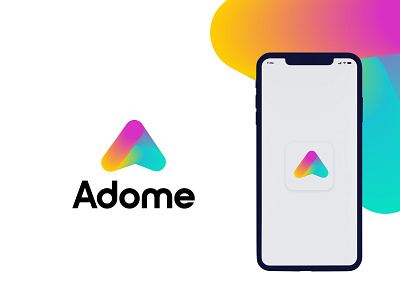 Adome modern logo design a a letter a letter logo app appicon brandmark construction corporate e commerce grdient isometric logo design logodesigner logos minimal minimalist modern logo modernlogo technology