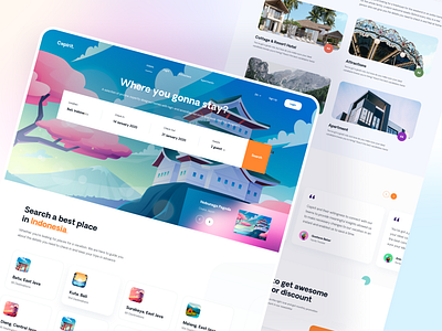 Cepirit - Travel Website Exploration 2d illustration clean design illustration illustrations landing page landingpage travel travel app ui user experience user interface ux webdesign