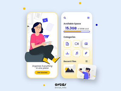 📂File manager App | UI Screen app app design file management app illustration orcas india ui ui ux uidesign uiux uxdesign