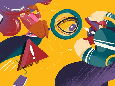 Check domain before buying alert awareness buy domains certificate character character design domain guard illustration internet fraud online scam security texture ui ux warning watchfulness web сyber сriminal