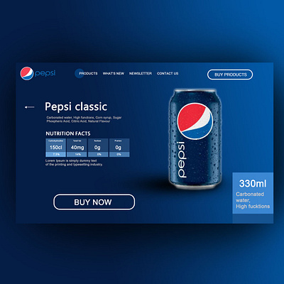 pepsi buy website branding design logo minimal typography ui ux