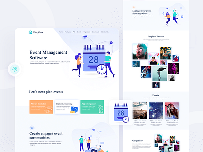 Playbox Landing Page app icon landingpage logo ui ux website