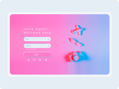 login concept login login design login page login screen neomorphism