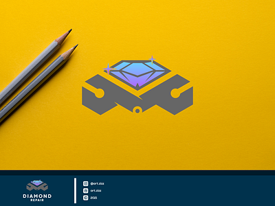 DIAMOND adobe photoshop awesome branding company logo diamond flat for sale icon ilustration jewelry lineart logo logo design logotype minimalist modern logo repair simple design typography vector