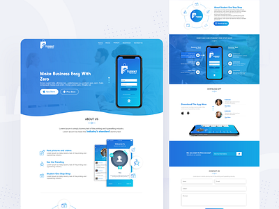 Landing Page app design icon landingpage logo ui ux vector