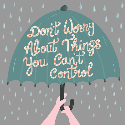 Don't Worry design digital art handlettering illustraion typography vector