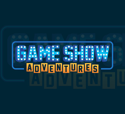 Game show animation app design flat icon illustrator logo minimal typography vector