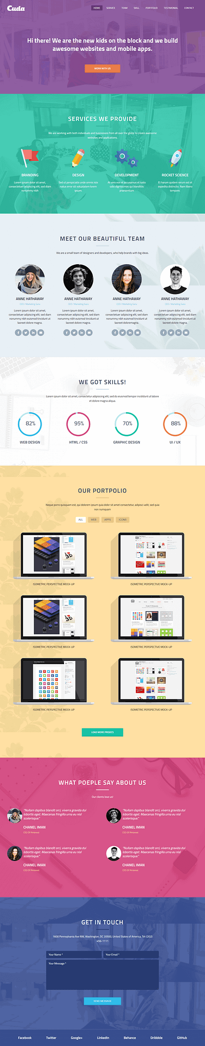 cuda web design web templates website wordpress design