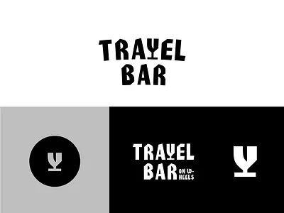 Travel Bar Logo Design bar branding cocktail graphics logo logo mark logodesign travel