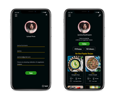 Foodie - Recipes, Cooking and Food Ideas App adobe xd art design food app mobile app mobile design mobile ui ui ux web design