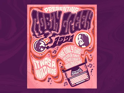 Robin Green Feature Illustration 70s fillmore handlettering illustrated poster illustration lettering poster psychedelic robin green type