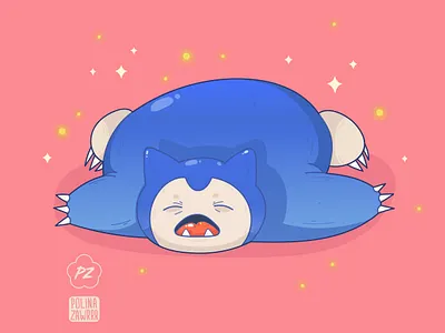 Snorlax character cute design illustration japan pokeball pokemon pokemongo sleep snorlax vector
