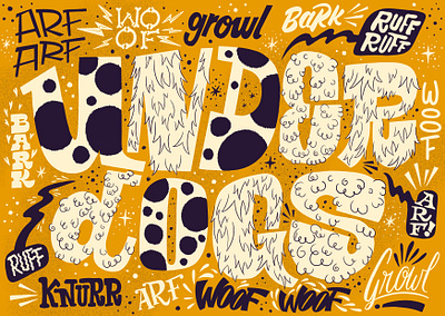 Underdogs Lettering graphic design handmadefont illustration lettering procreate procreate art typogaphy word cloud