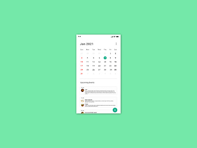 Calendar 038 app dalyui038 design ui ux