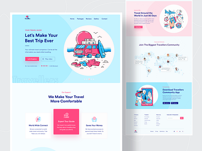 Travel Agency Website Design booking clean dribbble best shot minimal popular shot sajib tour tourism travel travel guide travel website travelagency trip uidesign webdesign website