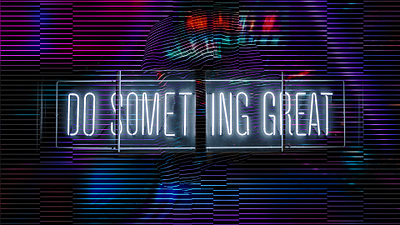 Neon Distortions 1/9 abstract design experiment illustrator photoshop poster typography