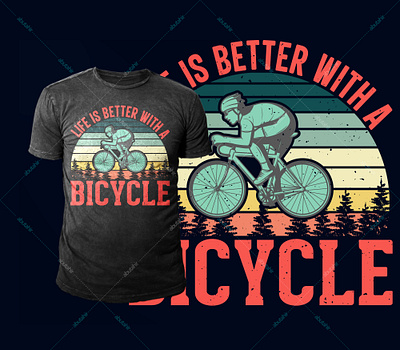 Bicycle T shirt Design adobe xd bicycle clean clean design concept creative design 2020 dubai designer ebanking finance financeapp fintech illustration mobile apps t shirt art t shirt design ui design ux design uxui uxuidesign