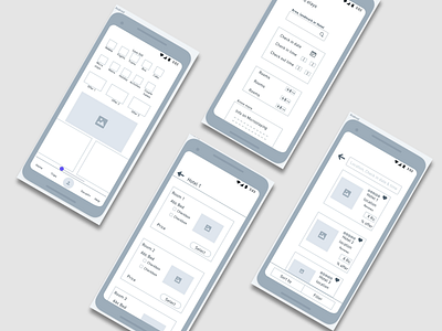 Wireframes app design minimal ux