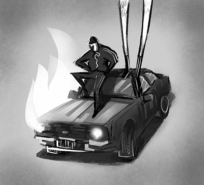 Slavic Fire cars character design design drawing fire illustration lithuanian sketch sketchbook sketching slavic