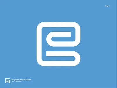 E Monogram Concept blue clever logo gandhiven logo design logo designer logo mark logoinspirations simple logo wayan gandhi