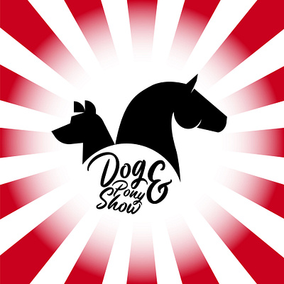 Welcome to the Dog & Pony Show 2021 circus design dog horse illustration lettering logo politics pony typography vector