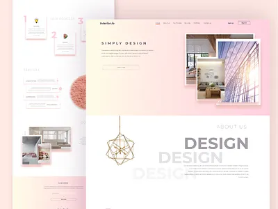 Interior design Firm Company profile Website design sample design interior design interiordesign ui ux website website concept website design website designer