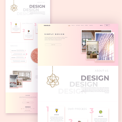 Interior design Firm Company profile Website design sample design interior design interiordesign ui ux website website concept website design website designer