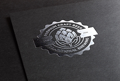 Hops Craft Beer Ale Brewery Logo Design alcohol ale badge bar barrel beer beverages black brewery brewing distillery drink drum grunge hop icon keg logo stamp tap