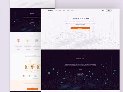 Tech company website design tech company ui uidesign uiux ux web design