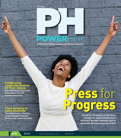 Power Her Magazine Cover design graphic design typography