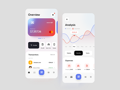 Wallet App Design adobe xd bank figma financial flat gradient pop minimal minimalism money app money management money transfer sketch ui ux wa wallet wallet app wallet ui