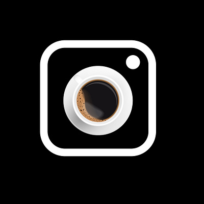 InstaCoffee coffee design illustration instagram logo logotype post poster