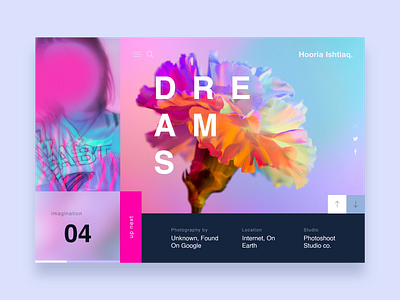 Neon Website Design Concept beautiful concept design designer glow illustraion landingpage neon retro typography ui ux web design webdesign website