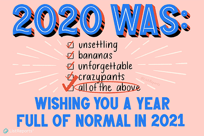 2020 Was... 2020 2020 trend 2021 hand lettering illustration list reports new year real estate