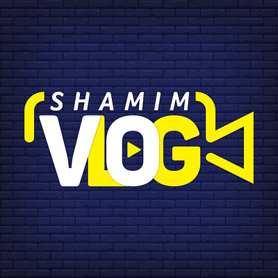 Shamim VLOG design icon illustration typography ui ux vector vlogger vlogging