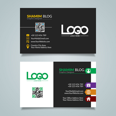 Personal Business Card Design design illustration visiting card visiting card design