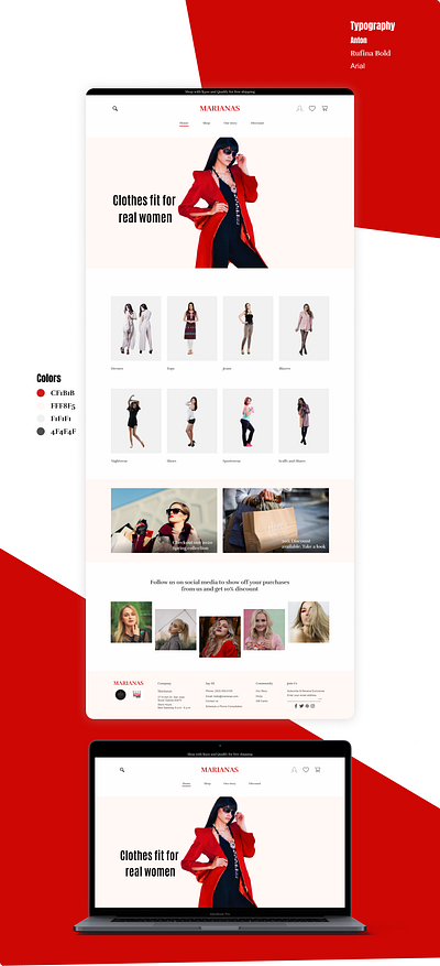 E-Commerce landing page clothing company ecommerce shop fashion landing page design landingpage uidesign