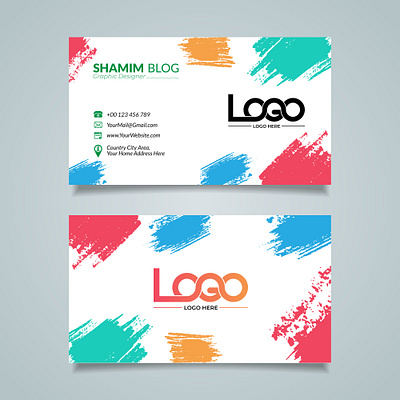 Personal Business Card Design With Mockup 10