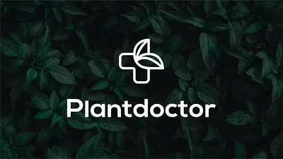 Logo concept for plantdoctor branding design flat icon illustrator logo vector