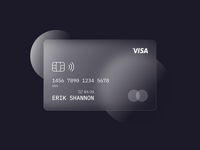 Glassmorphism adobe adobexd bank bankcard design glassmorphism gradient noise texture vector visa visual design